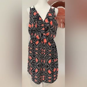 Collective Concepts Blue and Pink Geometric Dress